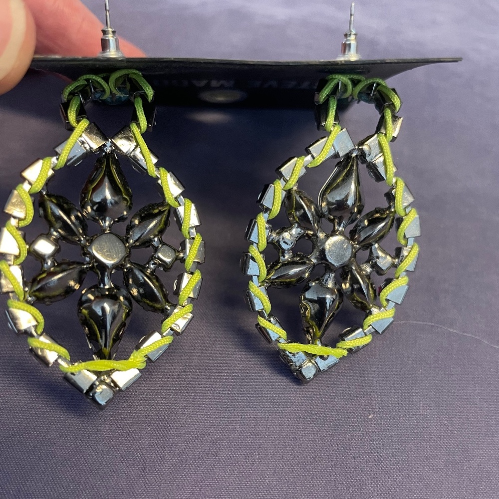 Steve Madden Sparkly Pierced Earrings - Picture 3 of 4